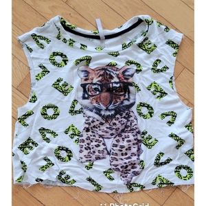 Tiger crop top